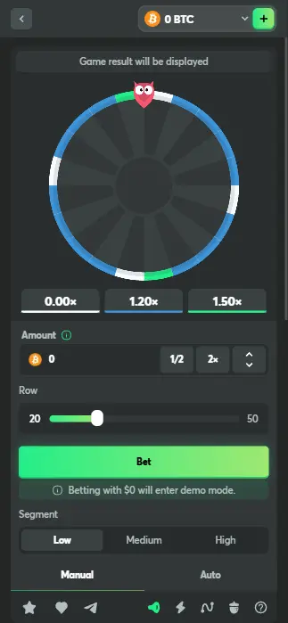 BC Game Wheel Description