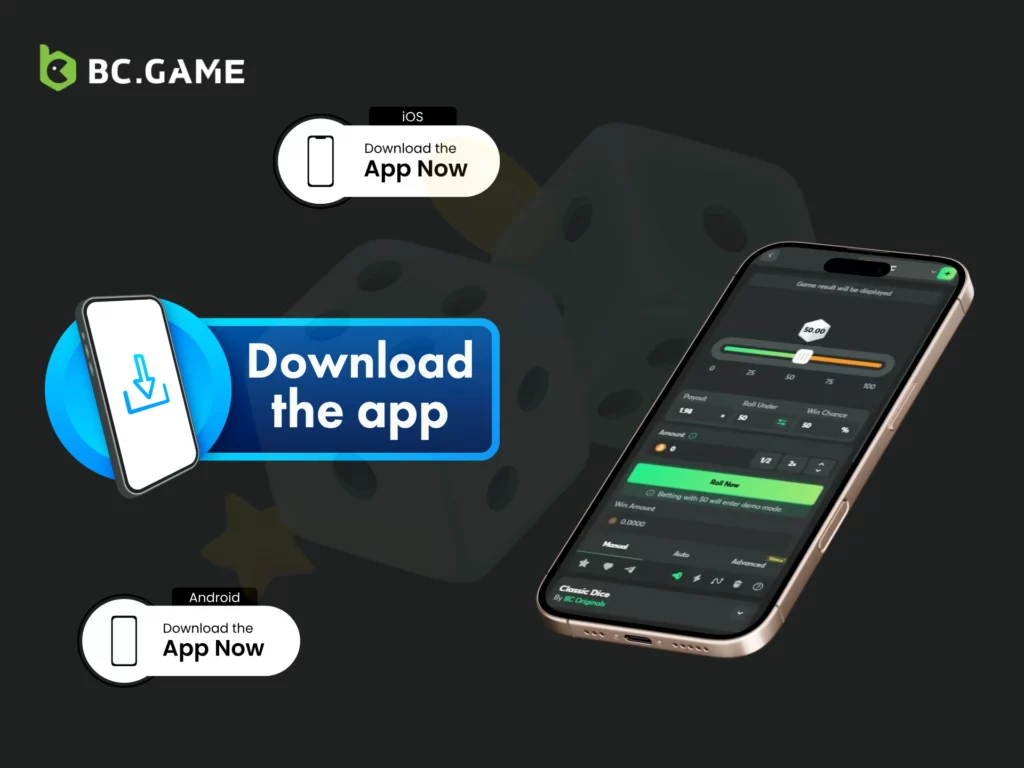 Play BC Game Classic Dice on Mobile