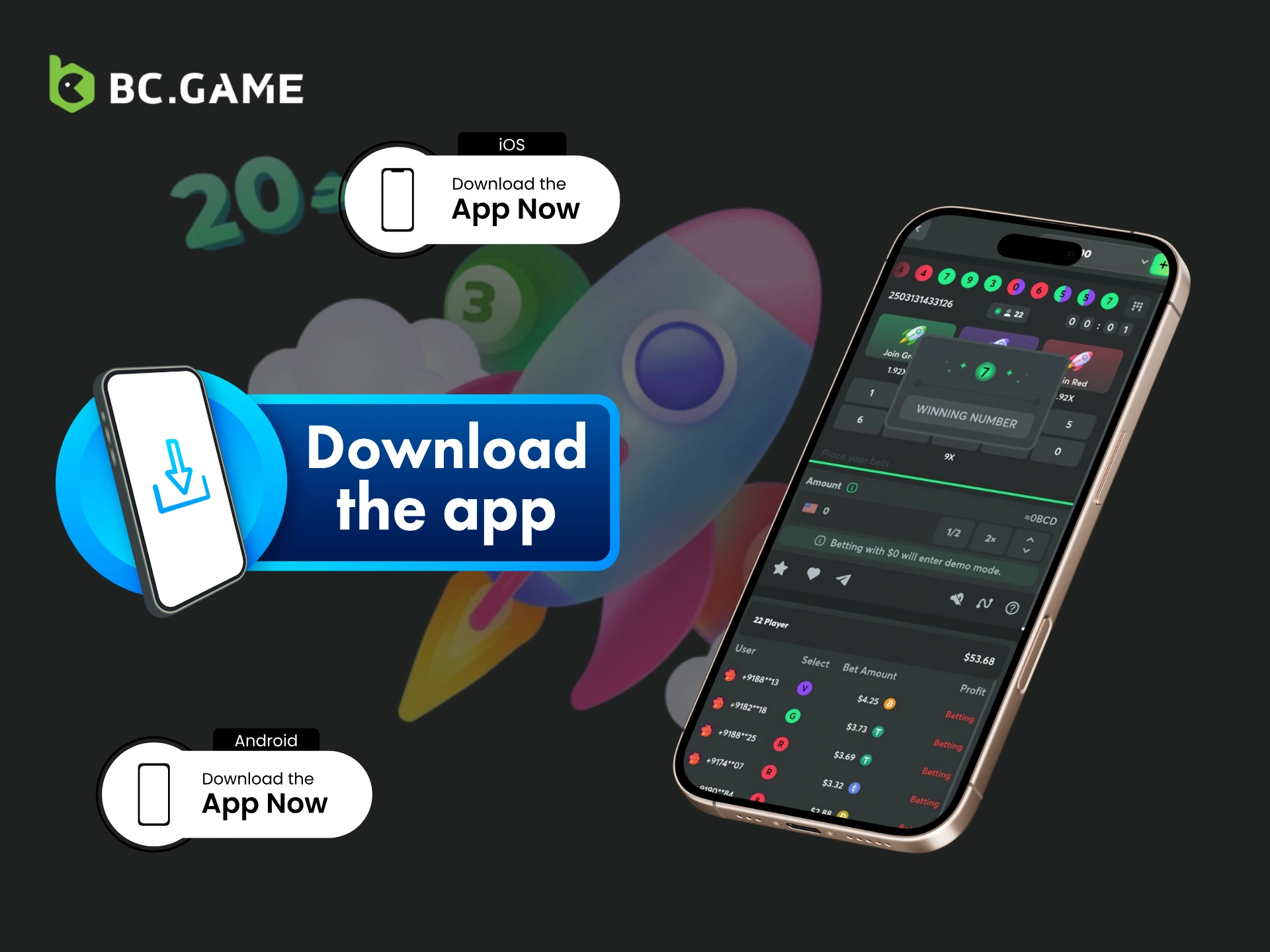 Play BC Game Fast Parity on Mobile