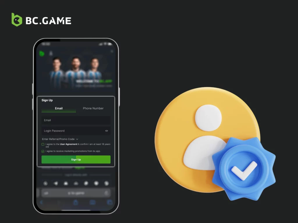 User Verification on BC Game