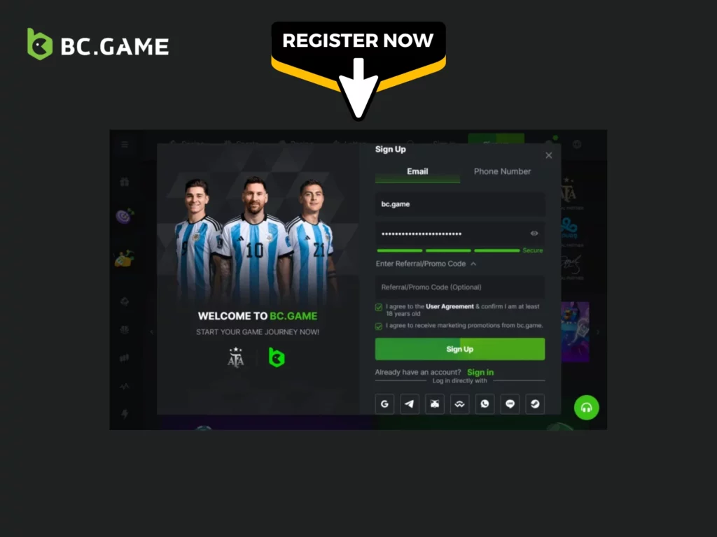 BC Game Registration Guide