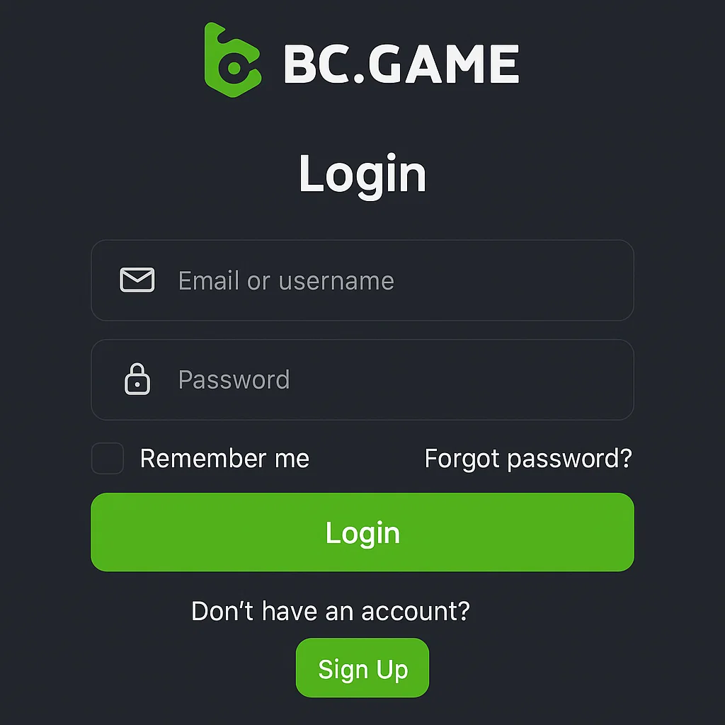 BC.Game Sign In