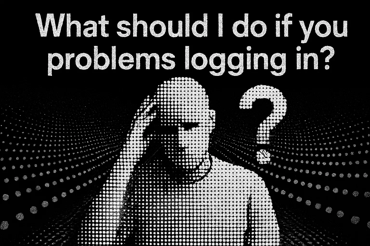 What should I do if you have problems logging in?